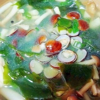 しじみとわかめの中華スープ